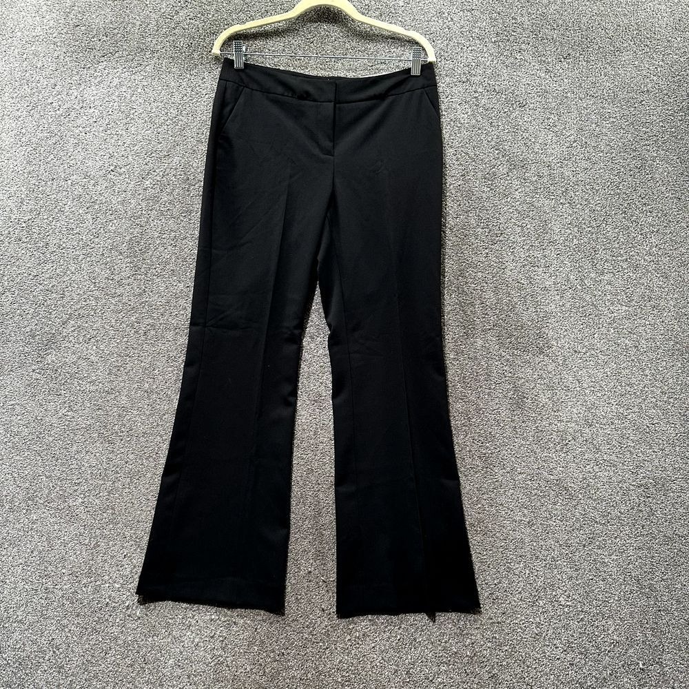Laundry‎ by Shelli Segal Trouser Pants Women 6P Short Black Hailee Modern Flare